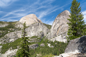 Wall Mural - Hiking Nevada Fall, Yosemite National Park