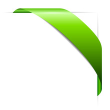 Green Corner Ribbon