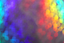 Boken Background Of Light And Color Rainbow