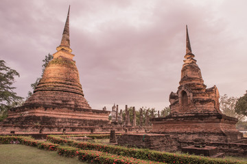 Wall Mural - Sukothai historical park, Unesco world heritage, Thailand.