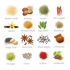 Sticker - Icons Set Of Spices