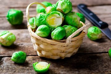 Wall Mural - Brussels sprout in a bowl