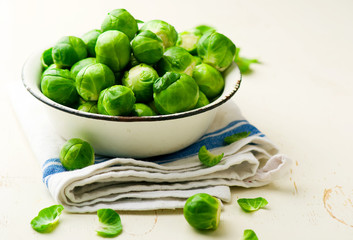 Wall Mural - Brussels sprout in a bowl