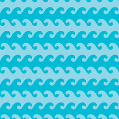 Wall Mural - seamless wave patterns. fashion graphics design. abstract marine in ocean colors. suitable for fabri