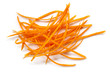 Carrot Curls Isolated on White