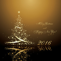 Wall Mural - Vector new year tree / Christmas tree