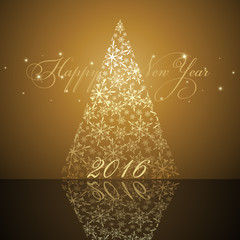 Wall Mural - Vector new year tree / Christmas tree