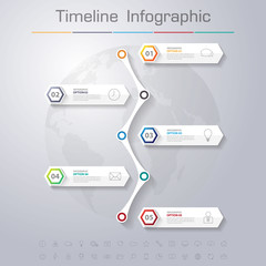 Wall Mural - Design clean timeline banners template.Vector/EPS 10.