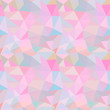 Seamless vector pattern. Abstract background with colorful triangles.