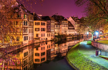 The Ill River In Petite France Area, Strasbourg