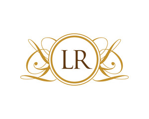 Poster - LR Luxury Royal Elegant Initial Logo