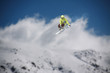 © Vasily Merkushev - Flying skier on mountains. Extreme sport.
