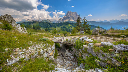 Poster - Footbridge Panorama Dolomites