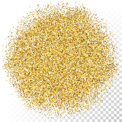 Wall Mural - Vector gold glitter particles texture