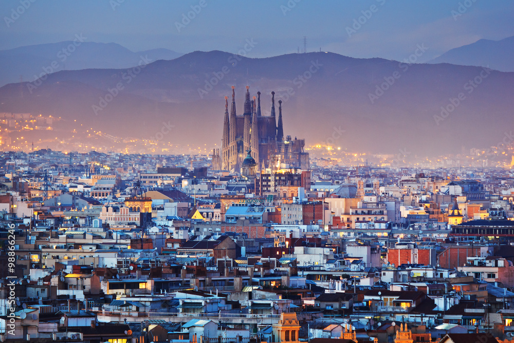 Barcelona w Hiszpanii - obrazy, fototapety, plakaty 