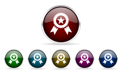 Poster - award vector icons set