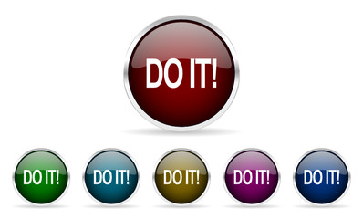 Aufkleber - do it vector icon set