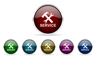 Aufkleber - service vector icon set