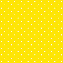 Yellow Polka Dot Background Pattern