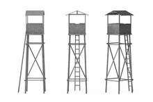 Old Wooden Watch Guard Towers
