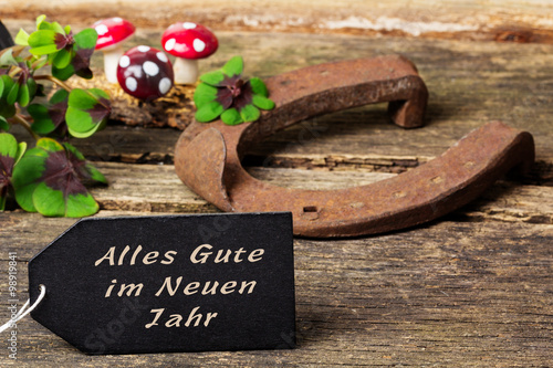 Alles Gute Im Neuen Jahr Grusskarte Stock Photo Adobe Stock