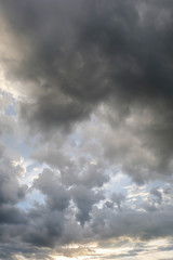 Wall Mural - cloud on sunset dramatic sky, image climate weather background