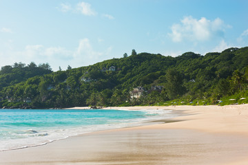 Poster - Tropical beach at Mahe island Seychelles