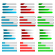 Set color progress bar vector 