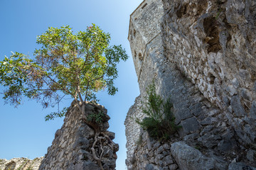 Sticker - medieval fortress in Pocitelj village in Bosnia and Herzegovina