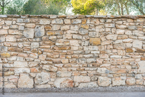 Garten Mauer Zaun Steine Buy This Stock Photo And Explore