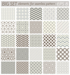 Big set elements for samples geometric vector patterns