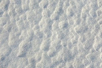 Natural snow texture background