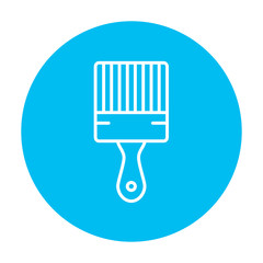 Sticker - Paintbrush line icon.