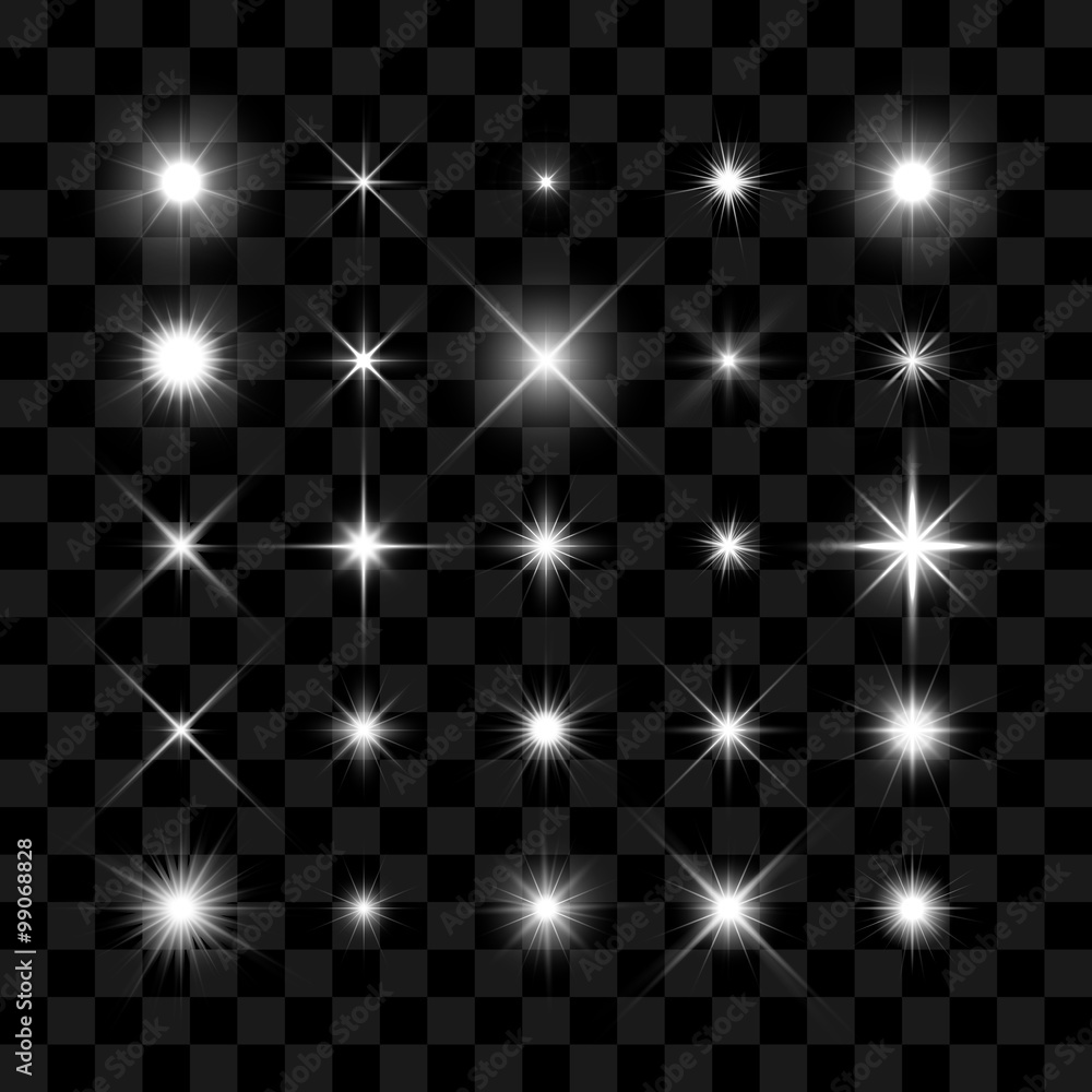 Starburst, stars and sparkles glowing burst - obrazy, fototapety, plakaty 