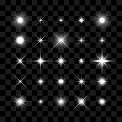 Wall Mural - Starburst, stars and sparkles glowing burst
