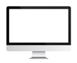 © lembergvector - Computer display with blank white screen isolated. Vector illustration