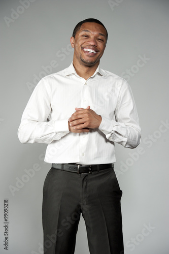 Fotografie, Obraz Attractive Happy Professional Young Black Male