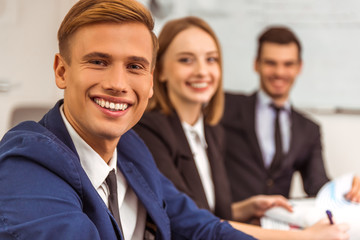 Wall Mural - Business people conference