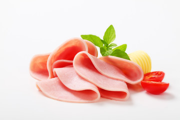 Canvas Print - Thin slices of ham