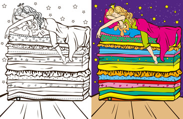 Wall Mural - Colouring Book Of Sleeping Beauty