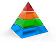 3D Isolated Pyramid Background