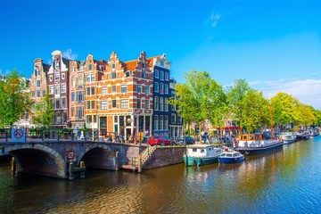 Fototapete - Amsterdam, Pays-Bas