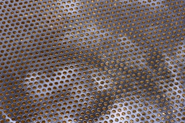 Wall Mural - Surface of metal grid abstract background