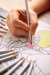 Sticker - Adult antistress colouring book with pencils