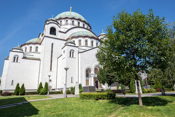 Wall Mural - Church of Saint Sava in Belgrade city, Serbia