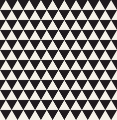 Wall Mural - triangle geometric seamless pattern. fashion graphic background design. modern stylish texture. mono