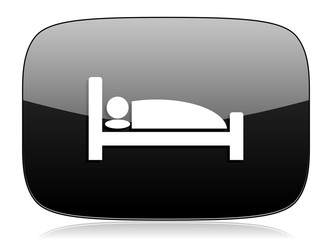Poster - hotel black glossy web modern icon