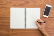 © littlestocker - Businessman hand writing on notebook