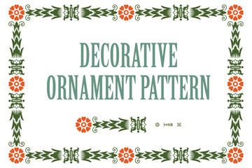 Wall Mural - Vector element flowers for creating borders & frames