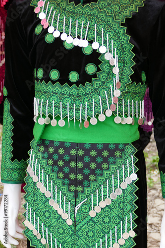 Fotografie, Obraz traditional costume of hilltribe people in Thailand